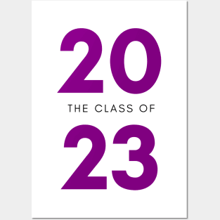 Class Of 2023. Simple Typography Black 2023 Class Of/ Graduation Design. Posters and Art